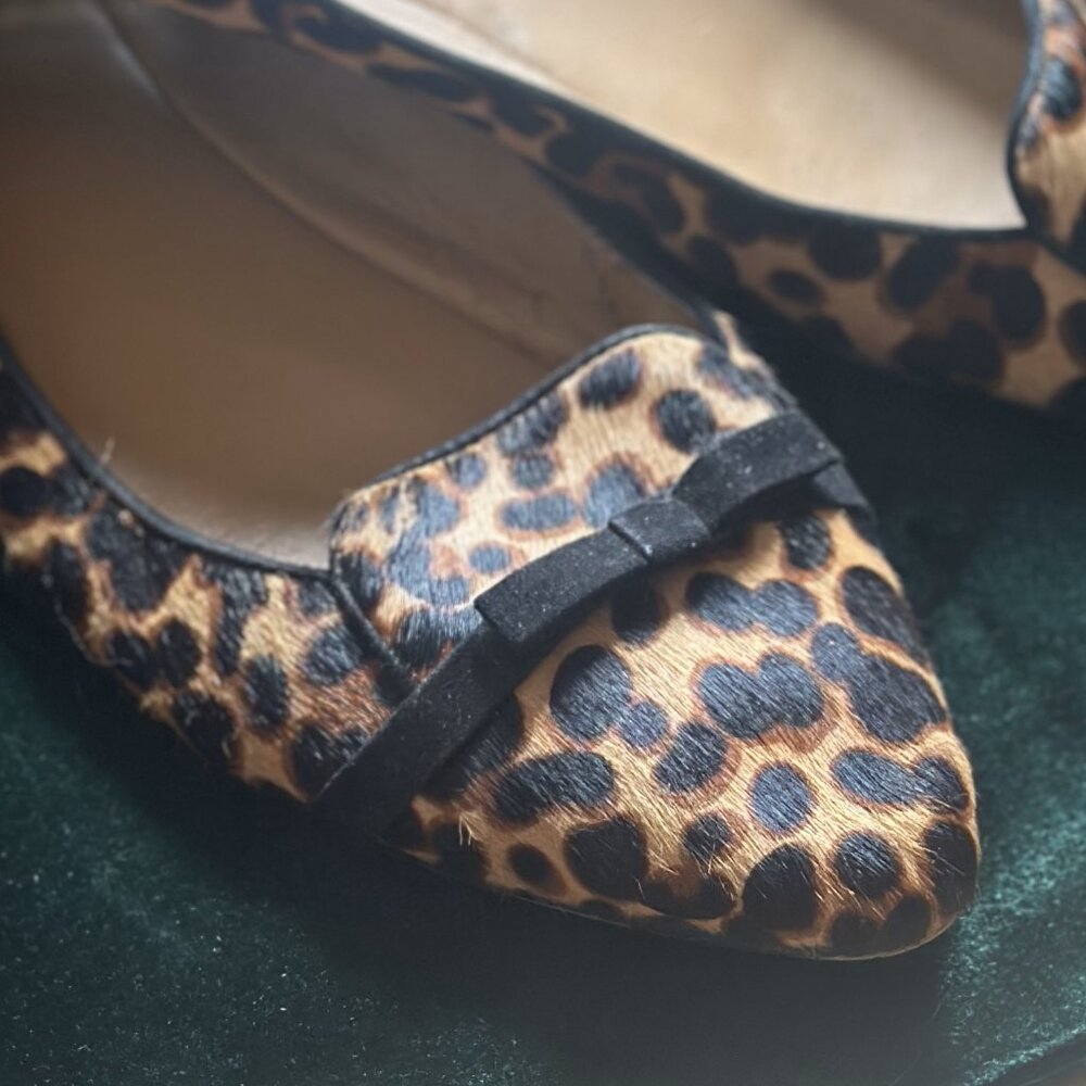 Nine West Leopard Flats